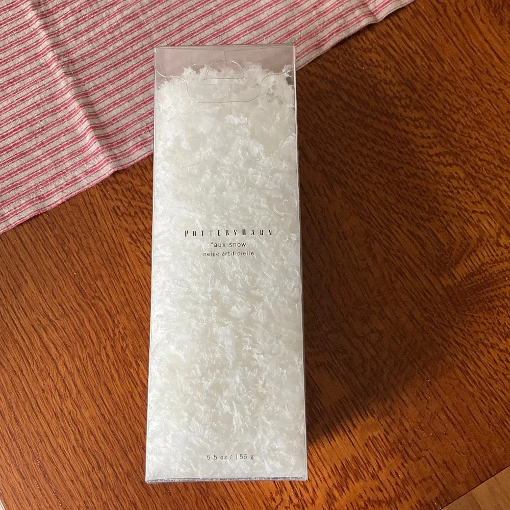 Pottery barn faux snow